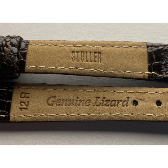 12mm‎ Genuine Lizard Stuller Watch Band - Picture 3 of 4